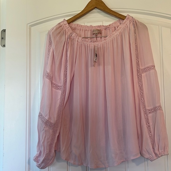 NWT Nordstrom Philosophy Pink Boho Blouse Medium - Picture 1 of 7